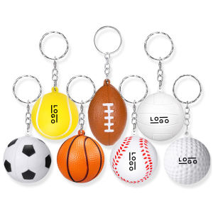Custom Imprinted Stress Balls Keychain Soccer Football Softball Golf