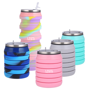16oz Foldable Food Grade Silicone Bottle