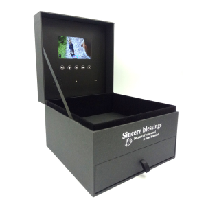 Customized Video and Audio Magnetic Book-style Gift Box