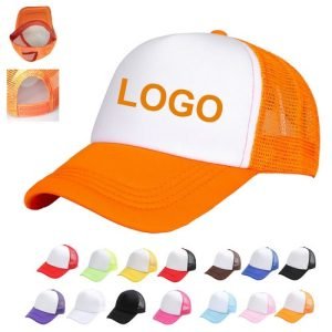 Kids Custom Two Tone Polyester Mesh Snapback Foam Trucker Hat