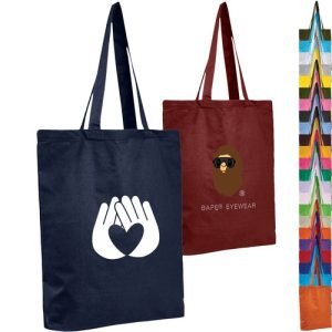 6 oz Cotton Canvas Tote Bag Gusset (15" X 16" X 3")