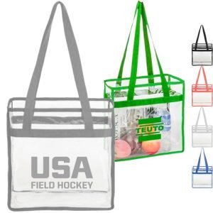 Stadium Approved Clear Tote Handbag (12"x12"x6")