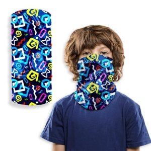 Kids 2-Layer Reusable Kids Face mask Full Color Bandana