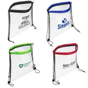 Clear Vinyl Bag with Drawstring