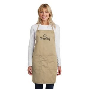 Full-Length Adjustable Apron W/ 2 Patch Pockets, Pen Pocket
