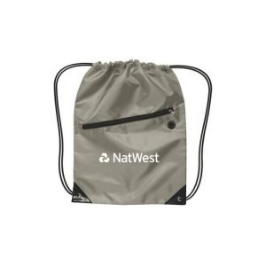 Drawstring Backpack w/ Zipper