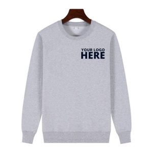 Unisex Round Neck Long Sleeve Pullover Top