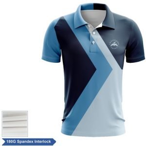 Kids' Sublimation Polo - Spandex Interlock