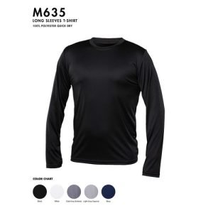 Men long sleeve t-shirt 100% polyester