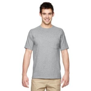 5.6 Oz., 50/50 Heavyweight Blend&trade; Pocket T-Shirt