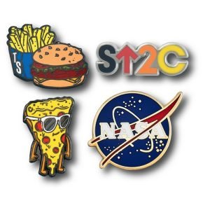 1 1/8" Hard Enamel Lapel Pin