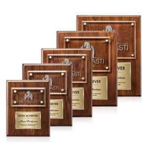Gossamer Plaque - Walnut/Gold