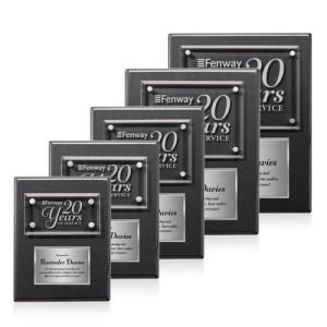Gossamer Plaque - Carbon Fibre/Silver