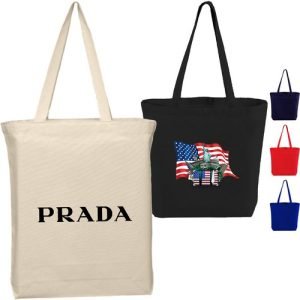 12 Oz. Heavyweight Cotton Canvas Tote Bag W/ Gusset (15" x 16" x 3")