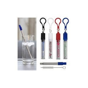 Eco-Collapsible Straw 8" Reusable Stainless Steel Straw