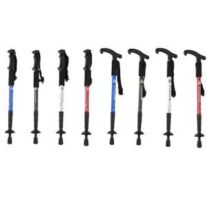 Telescopic Collapsible Hiking Poles Set Anti-Slip Trekking